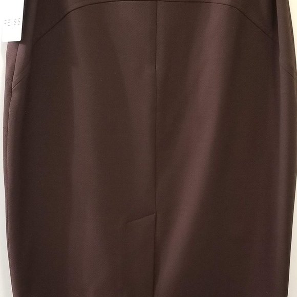 NWT REISS Ricca Wool Pencil Skirt Plum 2 - Picture 6 of 8